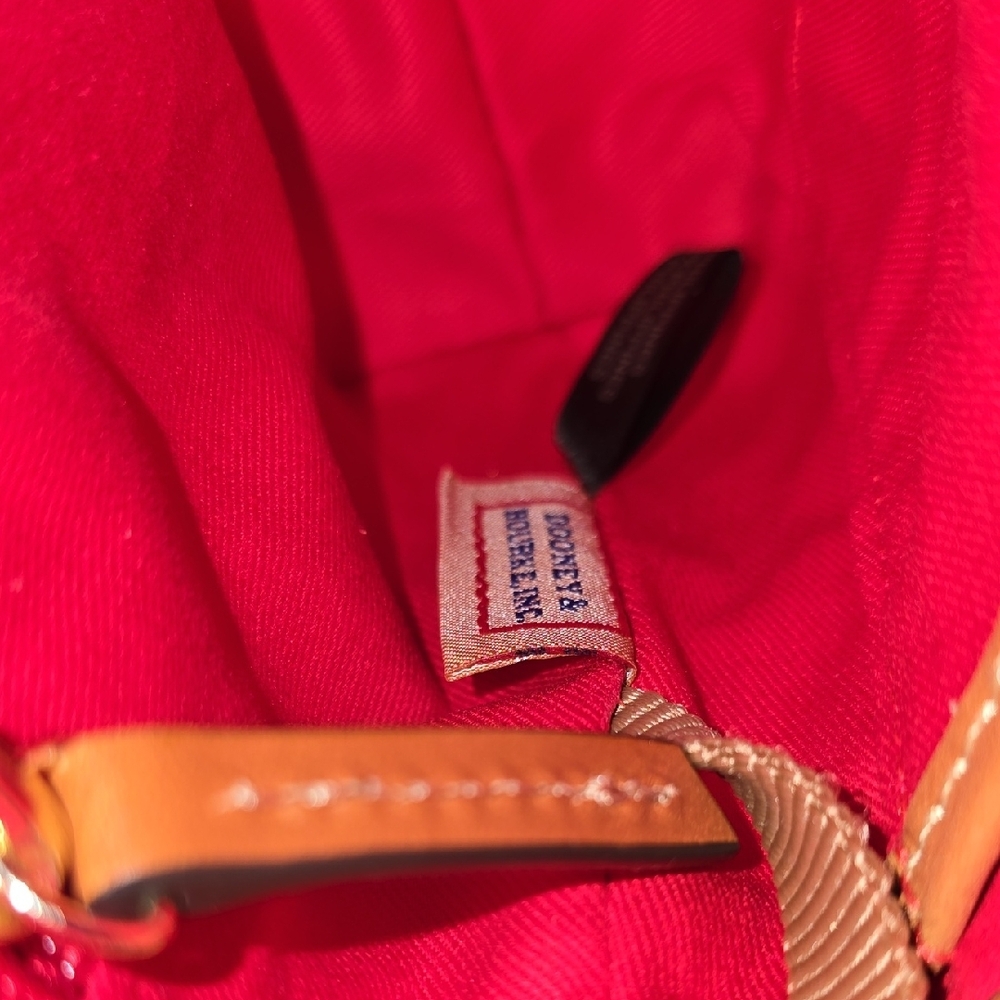 Dooney & Bourke Orange Leather Small Crossbody with Contrast Trim - Picture 11 of 11